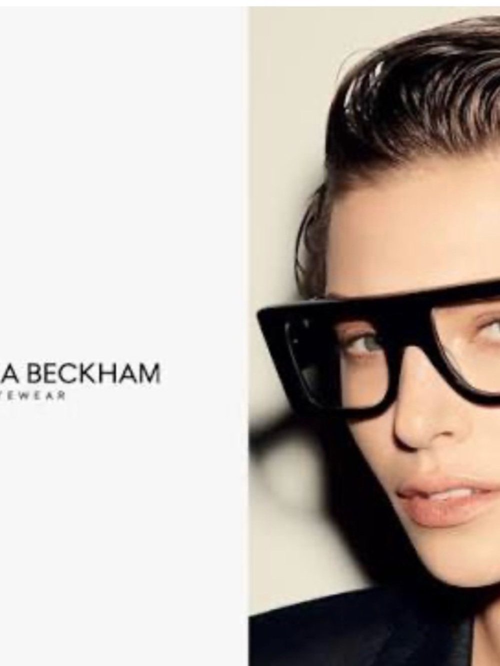 Victoria Beckham Black Oversized Square Sunglasses